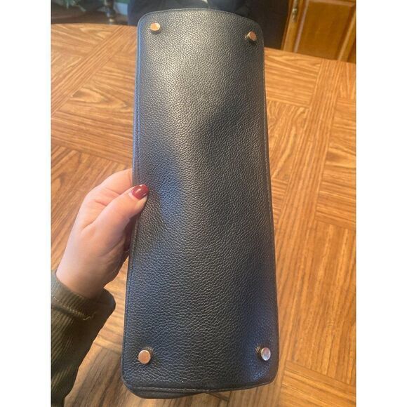 Kate Spade women’s black leather medium rectangle chain handle bag with pockets - Picture 3 of 10